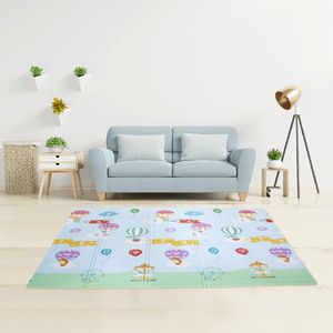 Hot Air Balloons Kids Soft Foam Crawling Mat - Blue by Teamson Kids
