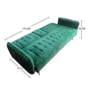 Emerald Green Sofa Bed - Green