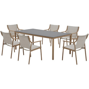 Newmarket 6 Seater Dining Set - Cream by Malay