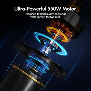 550W Electric Hedge Trimmer - Grey by VonHaus