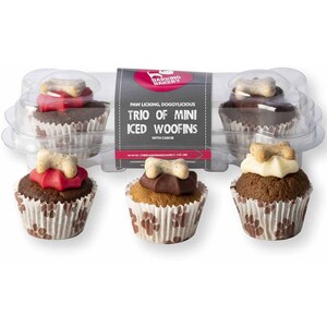 Pack of 3 Mini Woofins - Iced by The Barking Bakery