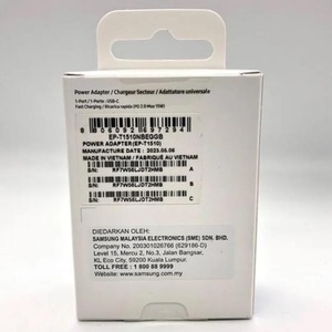 Genuine Samsung 15W PD USB C Wall Charger - Black by Samsung