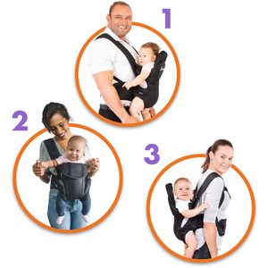 Dreambaby 3 in 1 Manhattan Carrier - Black by Dreambaby