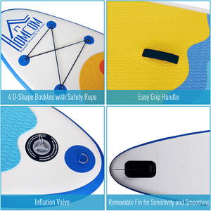 HOMCOM Inflatable Stand Up Paddle Boards - Blue by HOMCOM