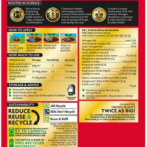 Rose And Shrub Plant Feed 900g - Natural by Miracle-Gro