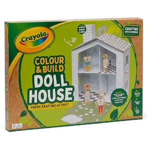 Crayola Colour and Build Doll House - White by Crayola