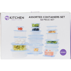 Set of 52 Assorted Containers by My Kitchen
