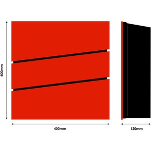 Steel Letterbox - The Statement - Signal Red - Signal Red by The House Nameplate Company