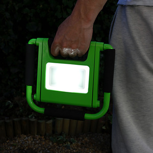 TIME LED 10w Rechargeable Folding Flood Light - Green by TIMELED