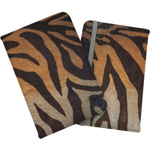 Tiger Skin Print Passport Cover - Brown by Warren Reed - Designer