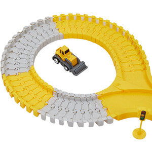 Kidkid Construction Race Track Toy Set for Kids - Yellow by Kidkid