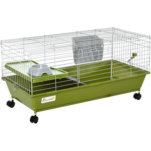 Pawhut Small Animal Cage Hutch - Green by Pawhut