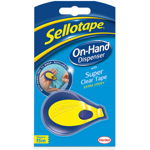 Sellotape On Hand Dispenser - Blue by Sellotape