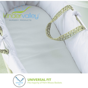 Palm Moses Basket Mattress (72cm x 26.5cm) by Kinder Valley