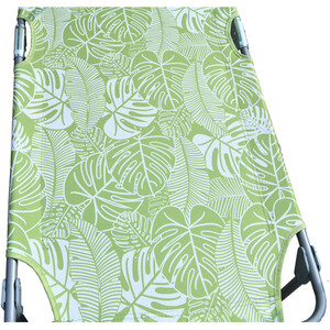 Tropical Leaf Sun Lounger - Green and White by Outdoor Essentials