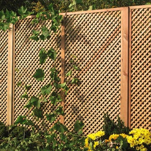 European Softwood Privacy Wall and Trellis in Diamond Design by Primrose