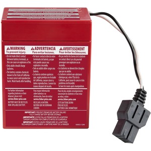 Power Wheels 6 Volt Red Rechargeable Replacement Battery - Multicolour by Power Wheels