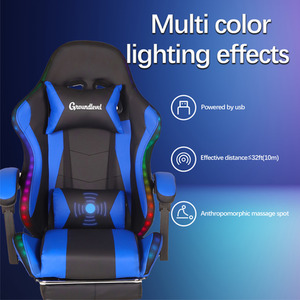 Premium LED Gaming Chair with Footrest by Groundlevel