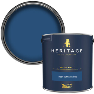 Dulux Velvet Matt Emulsion Paint - Deep Ultramarine by Dulux Heritage