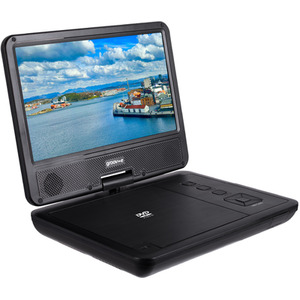 7 inch Portable DVD Player with Swivel Screen - Black by Groov-e