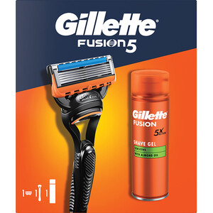 Fusion Razor and Shaving Gel 200ml - Multicolour