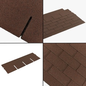 Premium Bitumen Roof Shingles for Sheds, Gazebos, and Outdoor Buildings 20 Pcs - Brown by NOVECRAFTO
