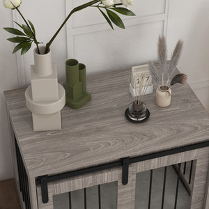 PawHut Dog Crate Furniture with Removable Cushion by PawHut