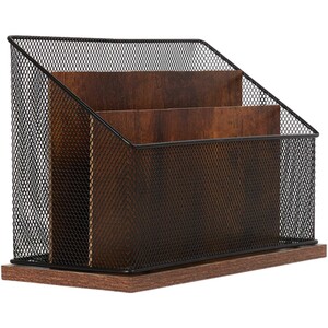 Bamboo Mesh Letter Sorter - Black