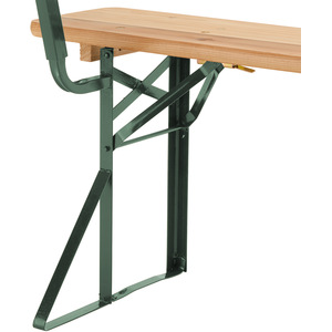 Picnic Table Set with Backrests - Brown by tectake