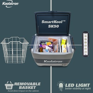 Koolatron SmartKool Bluetooth Enabled Cooler Freezer - Silver / 50l by Koolatron