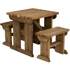 Yews Picnic Bench - Wooden Garden Table and Bench Set by Arbor Garden Solutions