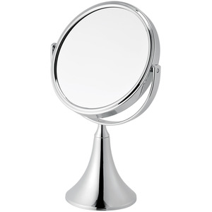 Panos Vanity Table Mirror Reversible 3x Magnification - Silver by Showerdrape