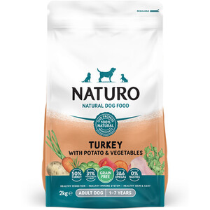 Naturo Grain Free Dry Dog Food - Turkey and Potato by Naturo