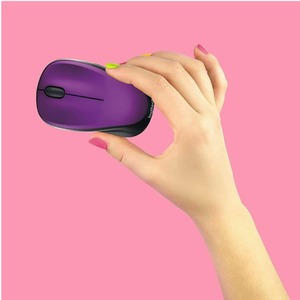 Logitech Wireless Optical Mouse - Multicoloured / M317 Vivid Violet by Logitech