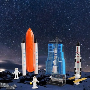 44 pcs astronaut space shuttle pretend play set - Blue