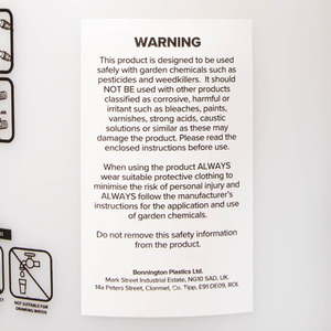 3 Litre Garden Weed Killer and Fertiliser Pressure Sprayer with Carry Strap - White by Samuel Alexander