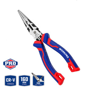 Workpro Long Nose Pliers CR V 160mm by Workpro