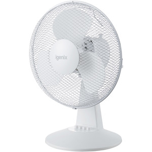 Igenix Desk Fan - White - White / 12in by Igenix