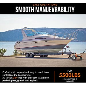Super Duty Electric Trailer Dolly 7500 lbs - Orange by SuperHandy