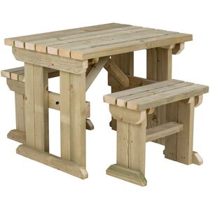 Yews Picnic Bench - Wooden Garden Table and Bench Set by Arbor Garden Solutions