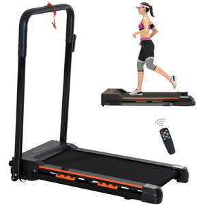 HOMCOM Electric Motorised Walking Machine Treadmill - Black by HOMCOM