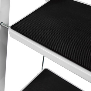 Step Ladder With Anti-Slip Mat - White / 46cm / 103cm by Vida Designs