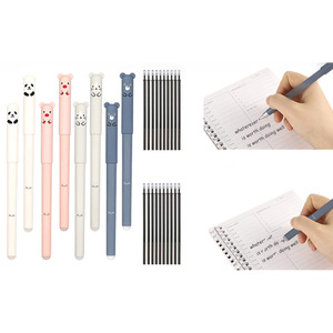 Set of 8 Erasable Pens and 20 Refills - Multicoloured