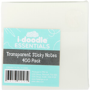 Pack of 20 Transparent Sticky Notes - Transparent