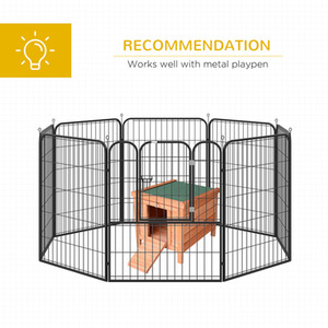 PawHut Wooden Pet Hutch Small Animal House by PawHut