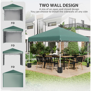 Outsunny 3x3(M) Pop Up Gazebo Party Tent by Outsunny