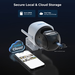 Reolink 2K TrackMix Auto PTZ AI 4G Solar with 64GB MicroSD - White by Reolink