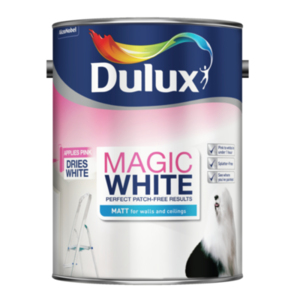 Dulux Magic White Matt Paint - Pure Brilliant White / 5l by Dulux