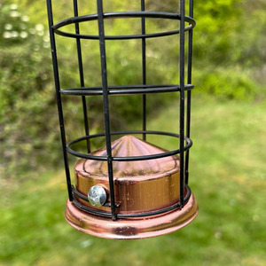 Copper Style Hanging Bird Suet Fat Ball Feeder - Copper / 2 by Selections