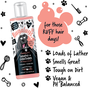 Bugalugs Luxury 2 in 1 Dog Shampoo 250ml - Pink by Bugalugs